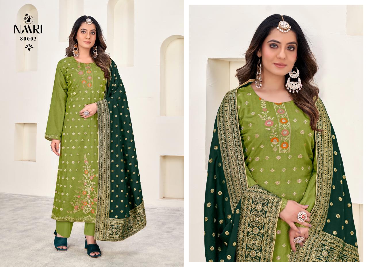 Merce Benz By Naari Muslin Jacquard Designer Salwar Suits Wholesale Clothing Suppliers In India
